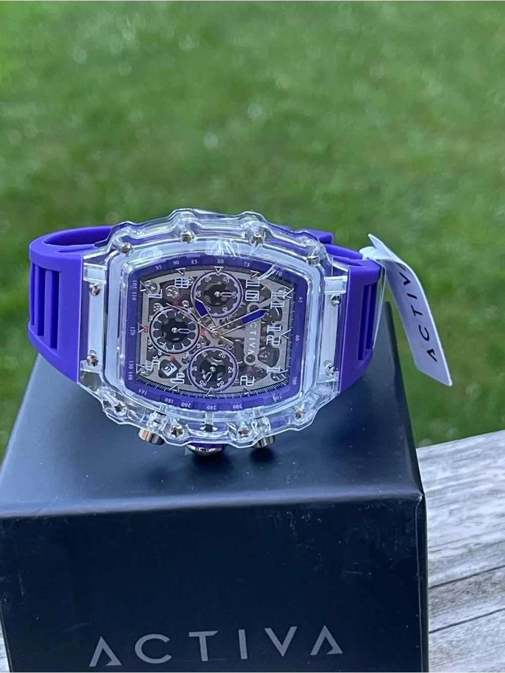 Activa X Invicta Skeleton Dial Purple 44.3mm